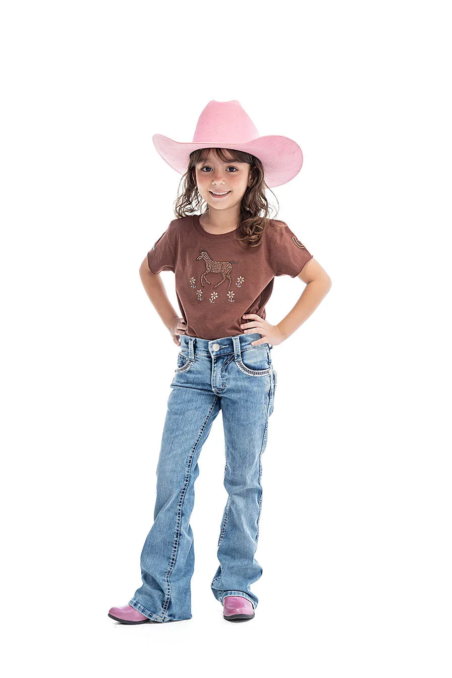 T-SHIRT KIDS LITTLE COWGIRL