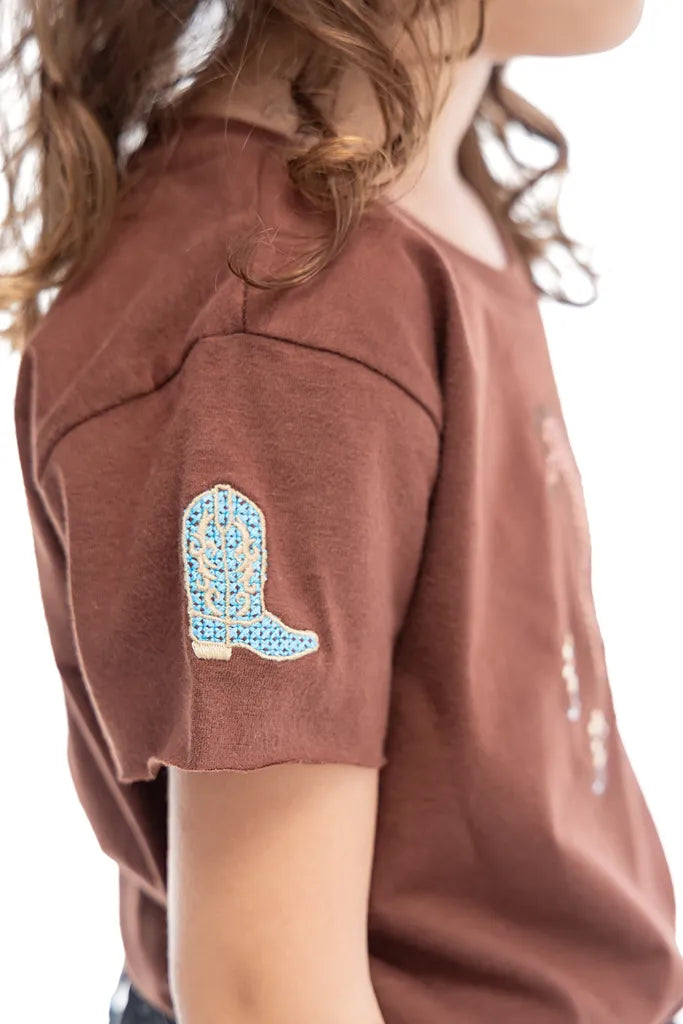 T-SHIRT KIDS LITTLE COWGIRL